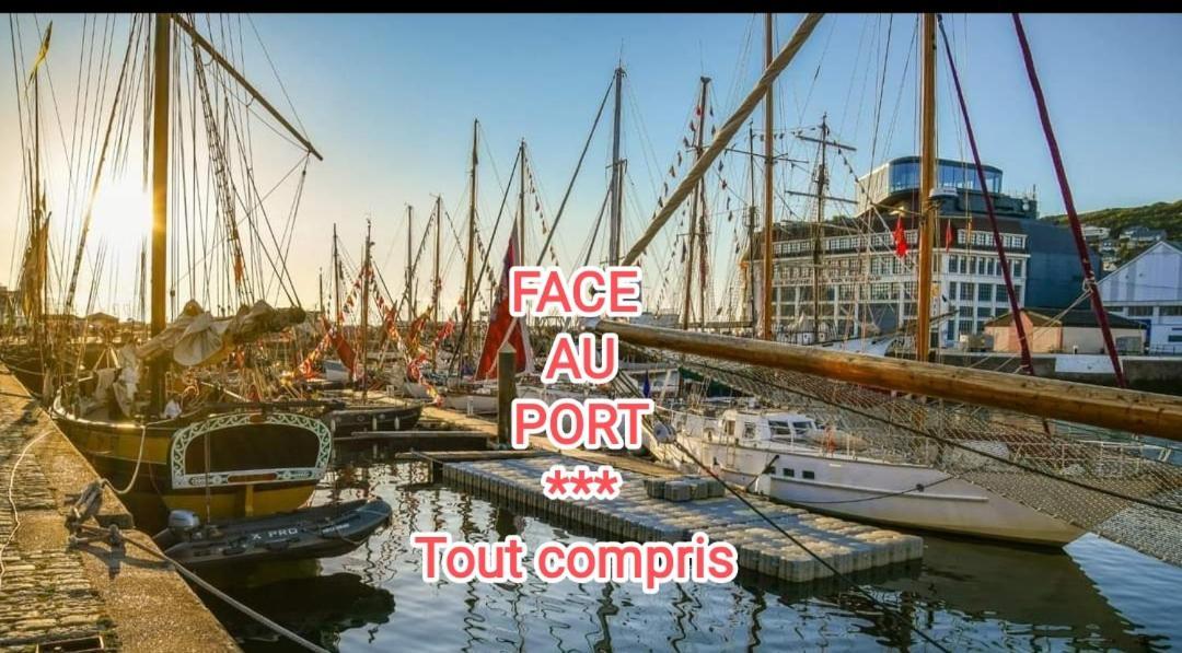 Apartmán Le Reflet Des Voiles Face Au Port De Fécamp Exteriér fotografie